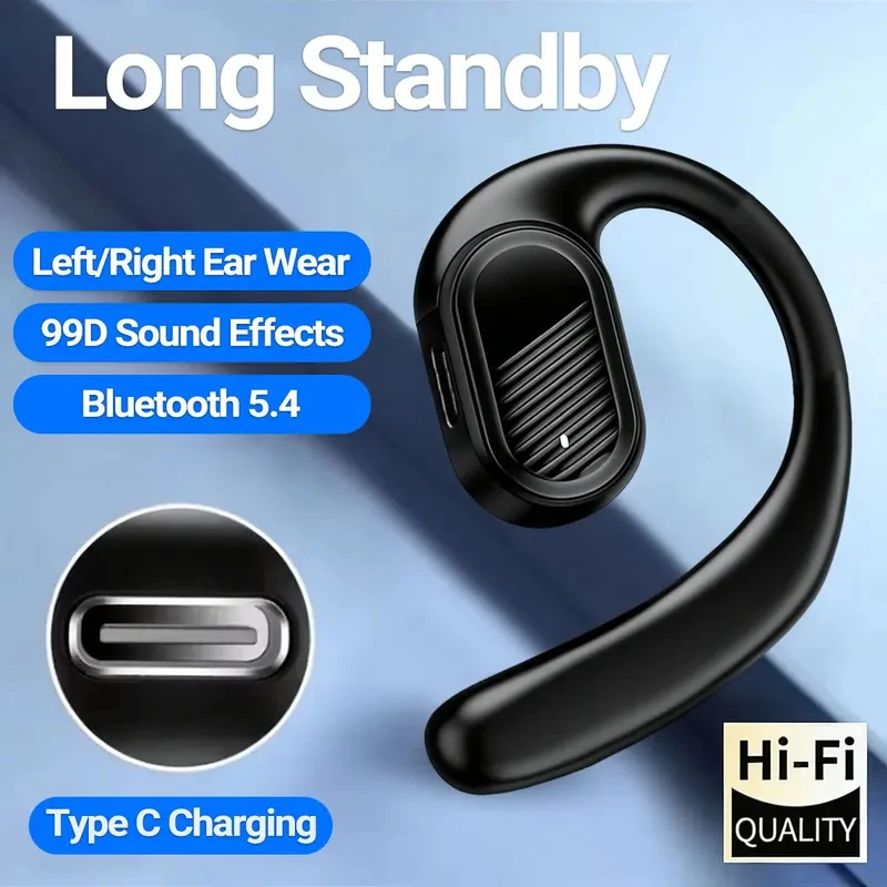 Bluetooth Headset On Ear - Беспроводные наушники Bluetooth 5.4, универсальные, для
