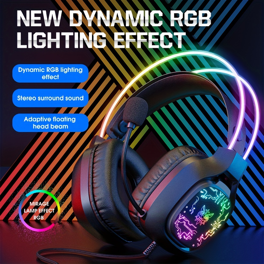 Gaming Headset Rgb - Игровая гарнитура ONIKUMA X22, проводные Накладные