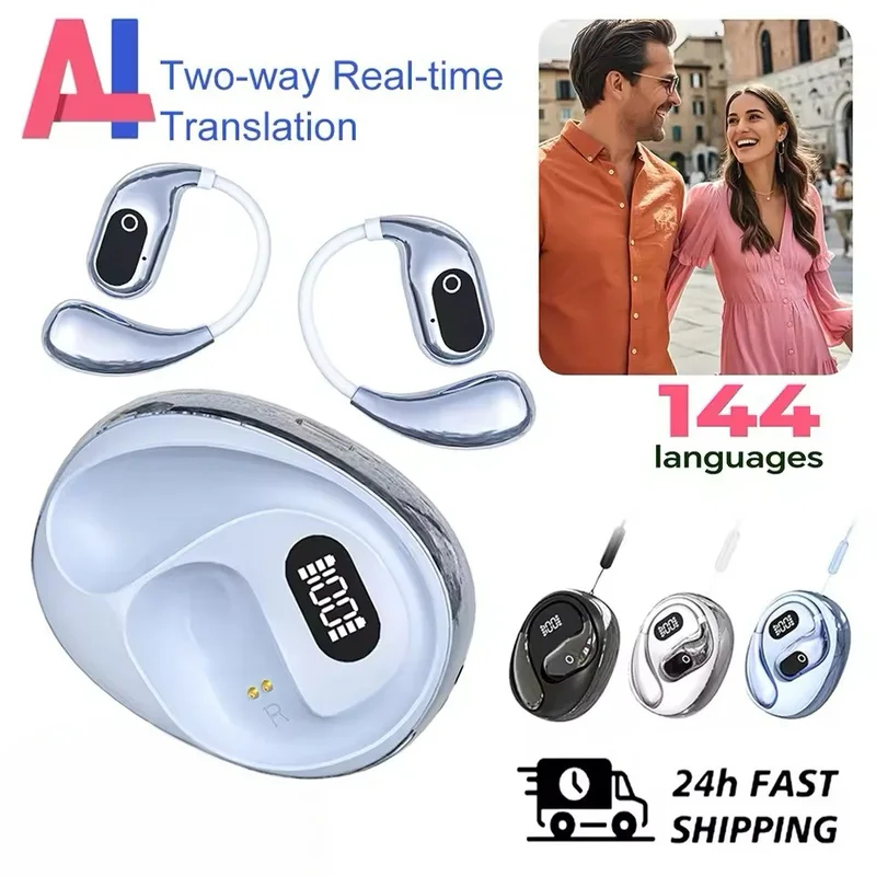 Bluetooth Headset On Ear - Наушники-переводчики XG99, 144 языка, беспроводные, с