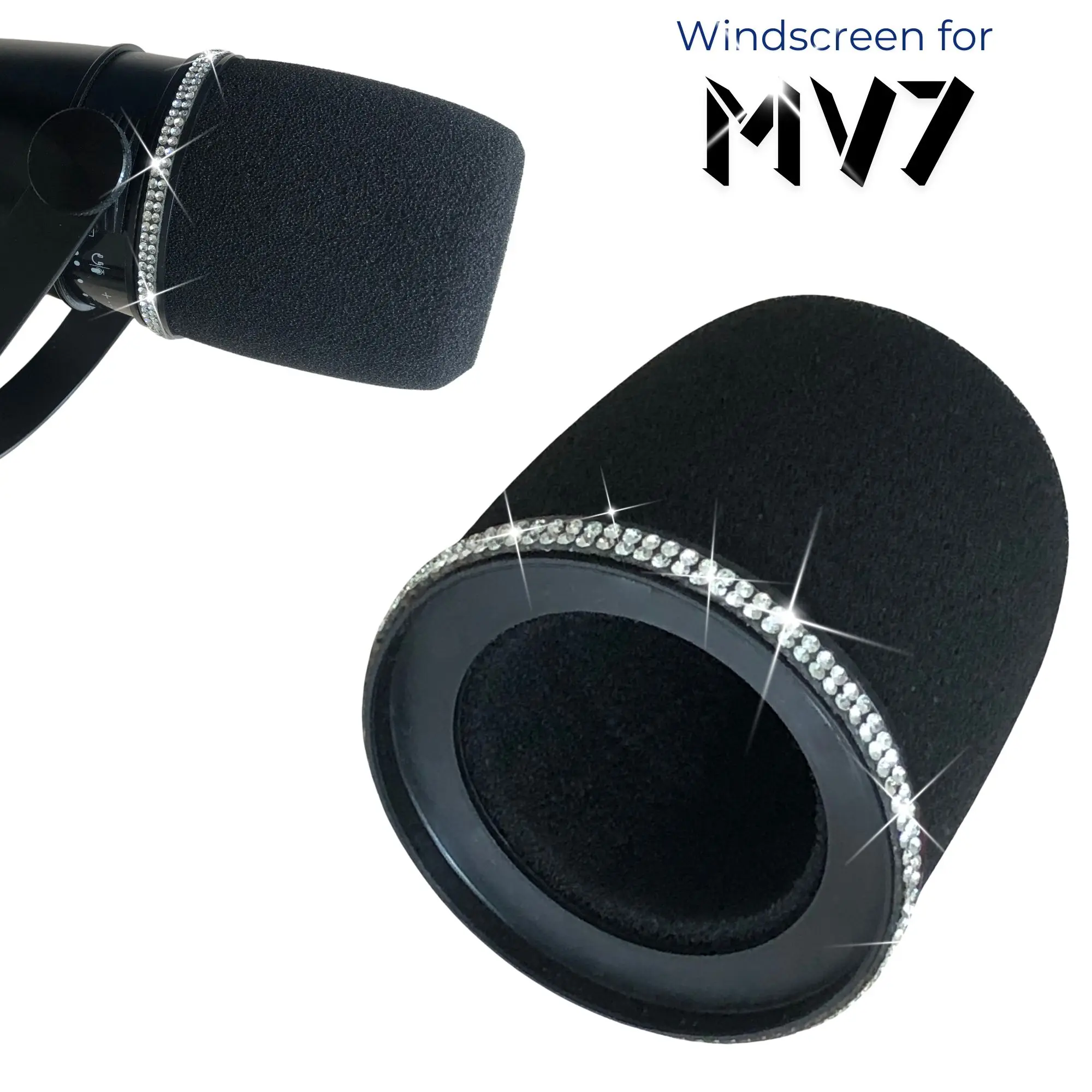 Shure Mic Mv7 - Блестящий пенопластовый поп-фильтр MV7 для Shure