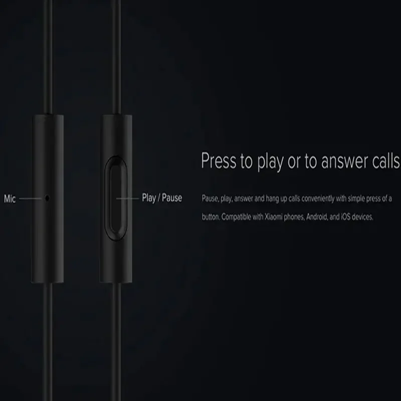 Динамические наушники Xiaomi,  – обзор и цена Wired Earphone Mic