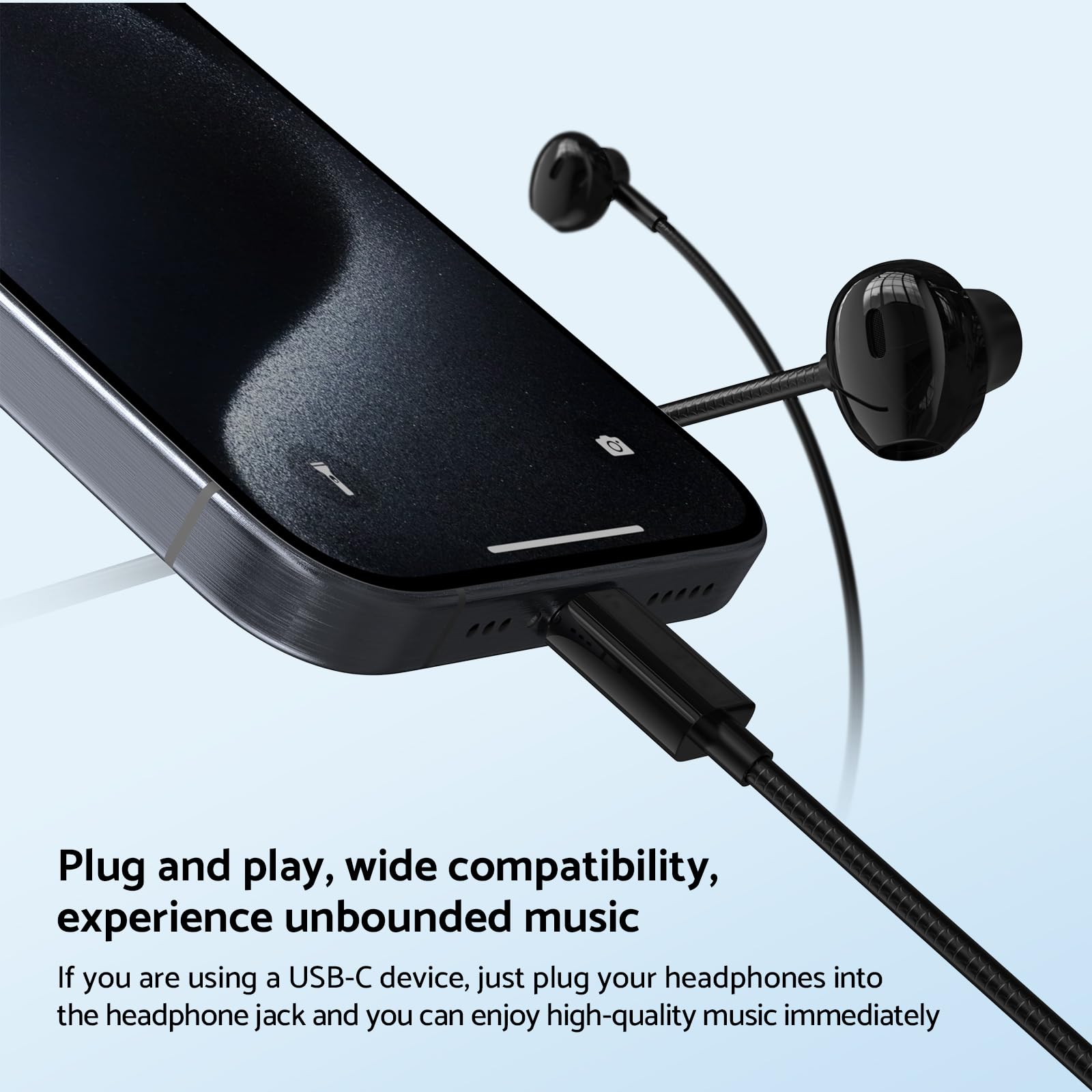 Тип C 3,5 мм HIFI стерео прово – обзор и цена Wired Earphone Mic
