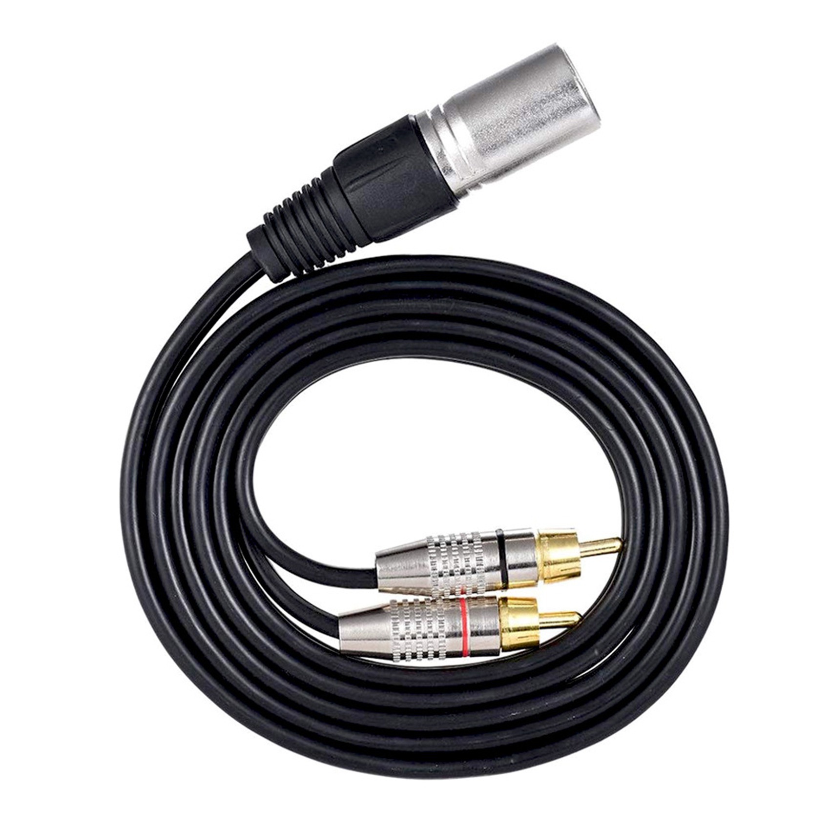 Штекер 1 XLR на 2 штекера RCA  – обзор и цена Audio Splitter Y