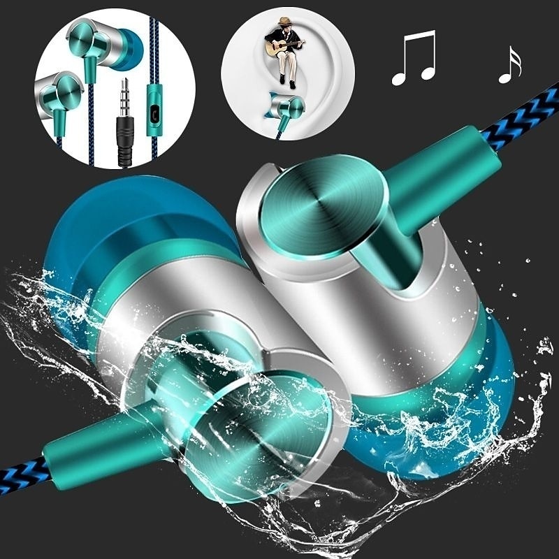 9D стерео проводные наушники б – обзор и цена Wired Earphone Mic